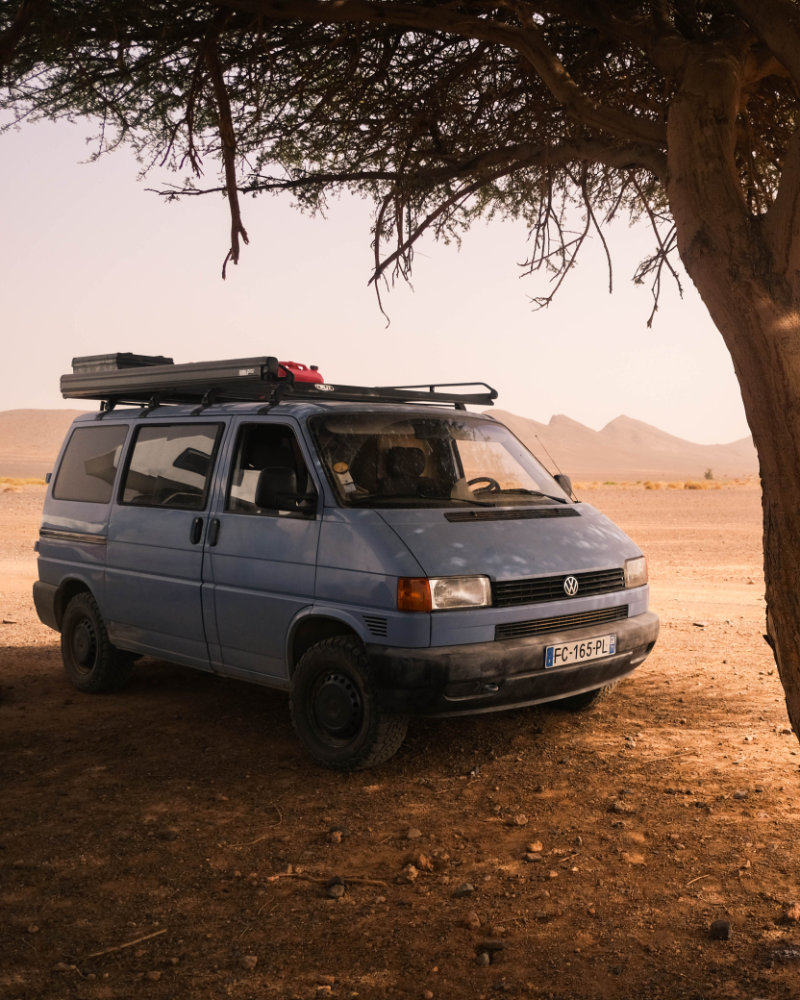 Photo du T4 aménagé sous un arbre